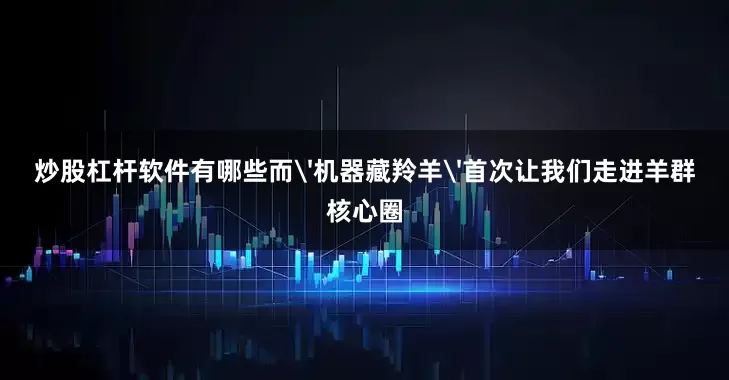 炒股杠杆软件有哪些而'机器藏羚羊'首次让我们走进羊群核心圈