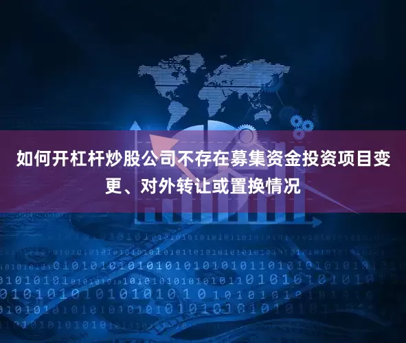 如何开杠杆炒股公司不存在募集资金投资项目变更、对外转让或置换情况