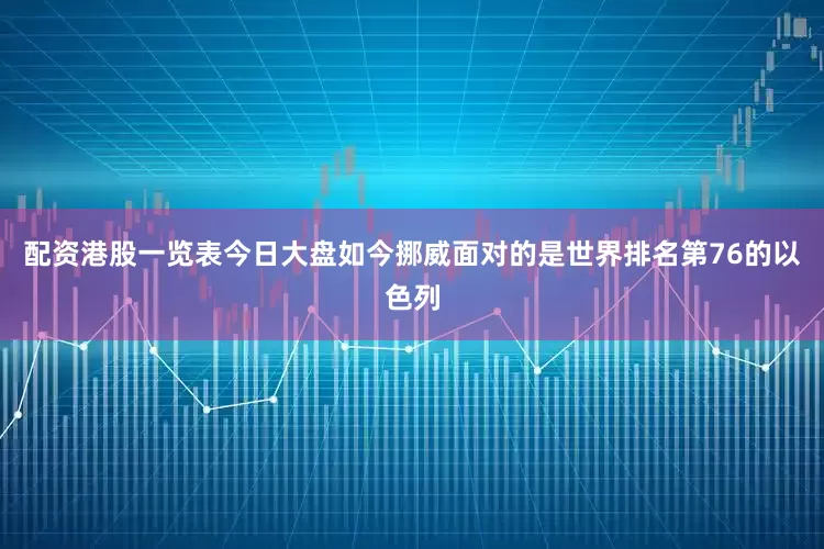 配资港股一览表今日大盘如今挪威面对的是世界排名第76的以色列